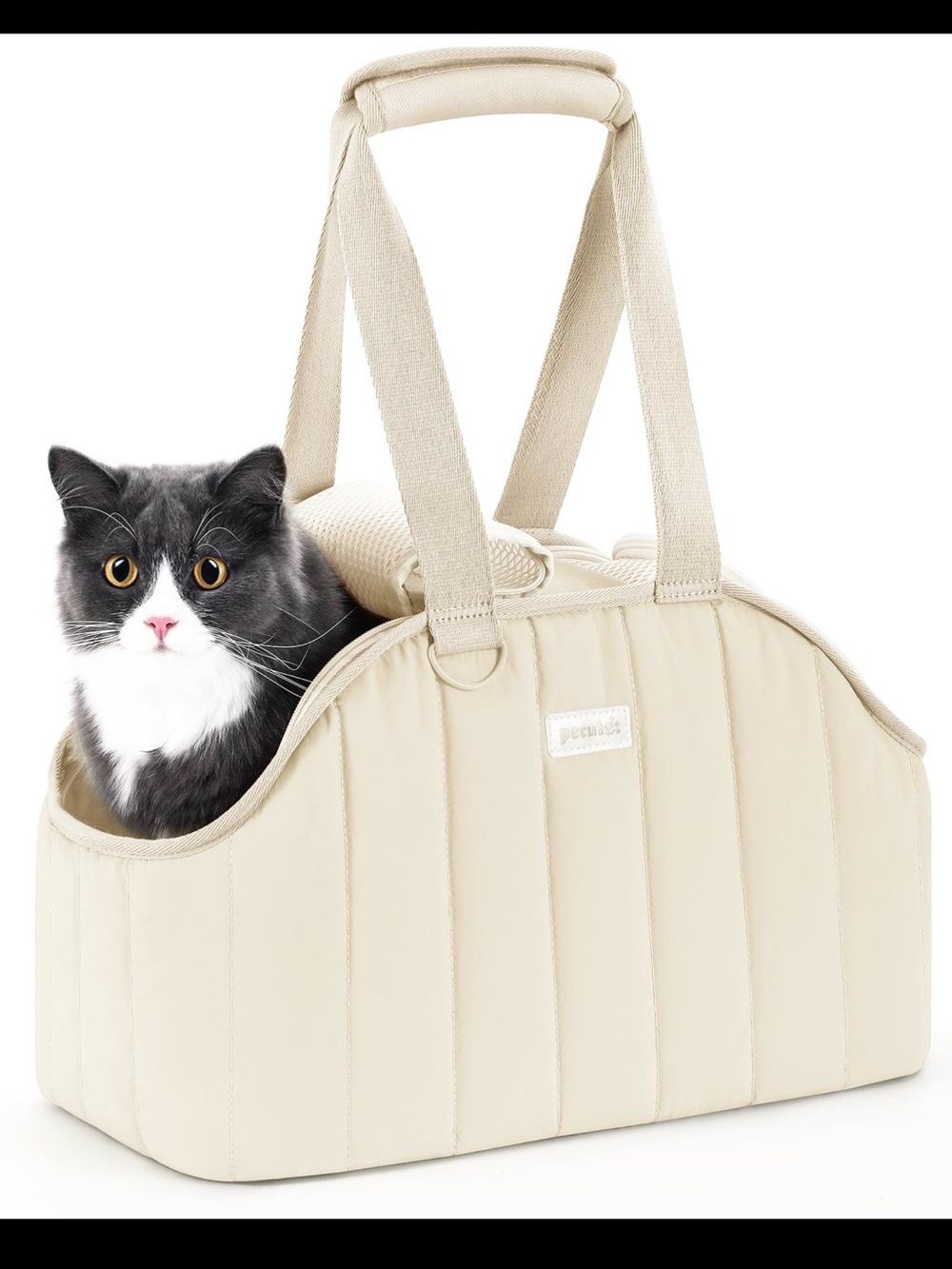 Pet Carrier Tote Bag - Cream Cat Travel Carrier